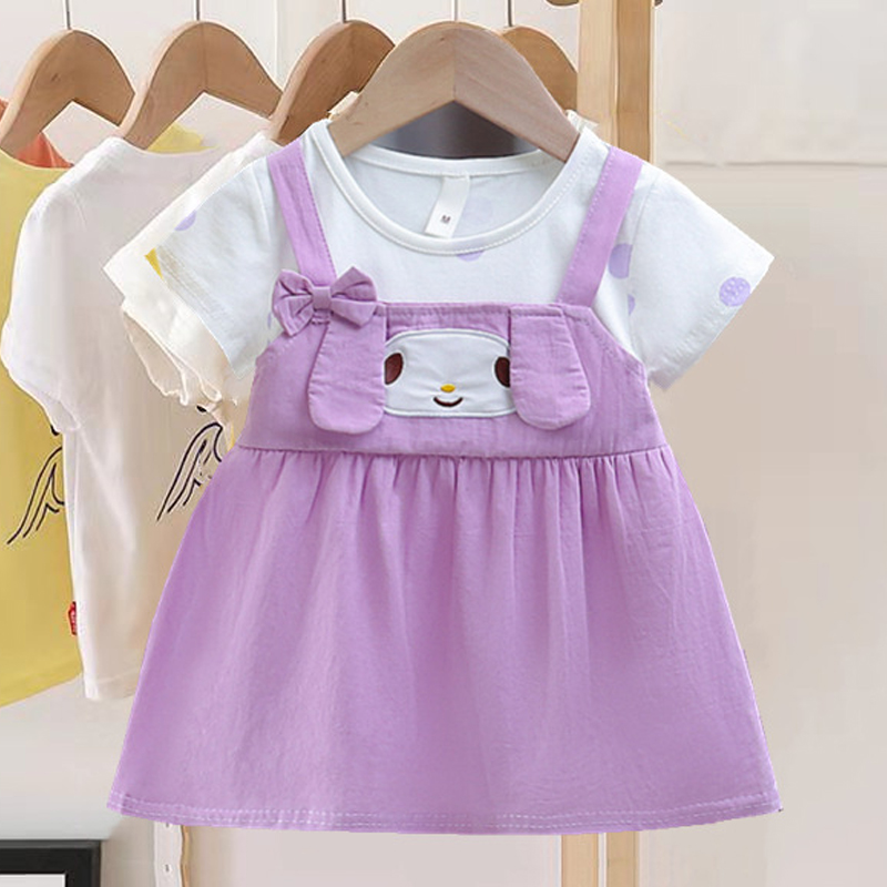 Summer Loving Kids Clothing - ใหม่ชุดเดรสเด็กผู้หญิงลายการ์ตูนสุนัขน่ารักชุดเจ้าหญิงสำหรับเด็กชุดปาร์ตี้เสื้อผ้าเด็กชุดเดรส A1175สำหรับเด็กสง่างามในฤดูร้อน