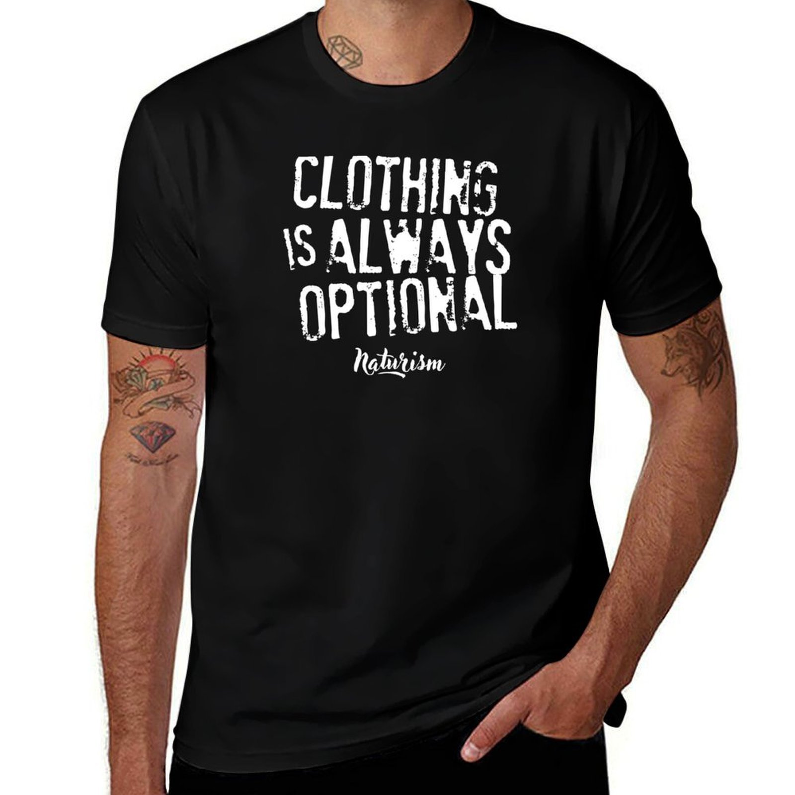 Summer Clothing Options - เสื้อผ้าเป็นเพียงทางเลือก เสื้อยืดสไตล์เนเจอริสต์ เนเจอริสต์ นู้ดิสต์ เสื้อยืดลำลองสำหรับฤดูร้อน
