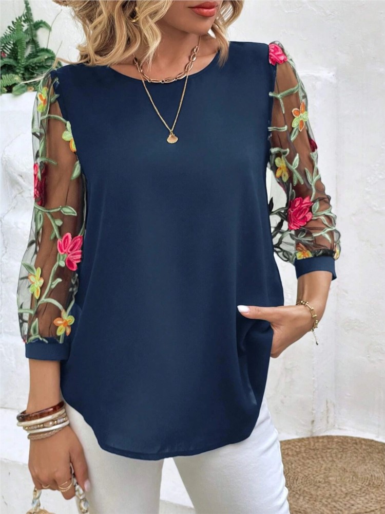 Summer Clothing Holiday - แฟชั่นพิมพ์เสื้อด้านบนสําหรับผู้หญิงลําลอง O คอเสื้อ Tops Lady Elegant