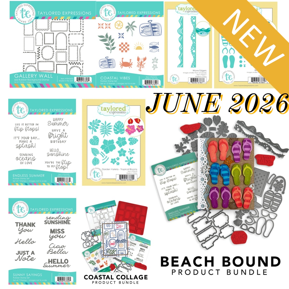 Summer Clothing Vibes - คำคมฤดูร้อนปี 2026 และบรรยากาศชายทะเลในฤดูร้อน ชุดแม่พิมพ์ตัดโลหะสำหรับงาน DIY ตกแต่งสมุดภาพ