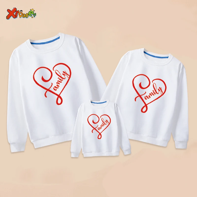 Summer Loving Kids Clothing - สาววันเกิดครอบครัวชุดจับคู่เสื้อผ้าเด็กหัวใจรักเสื้อกันหนาวเด็กผู้หญิงเสื้อแขนยาวเด็กแม่เสื้อผ้าเครื่องแต่งกาย