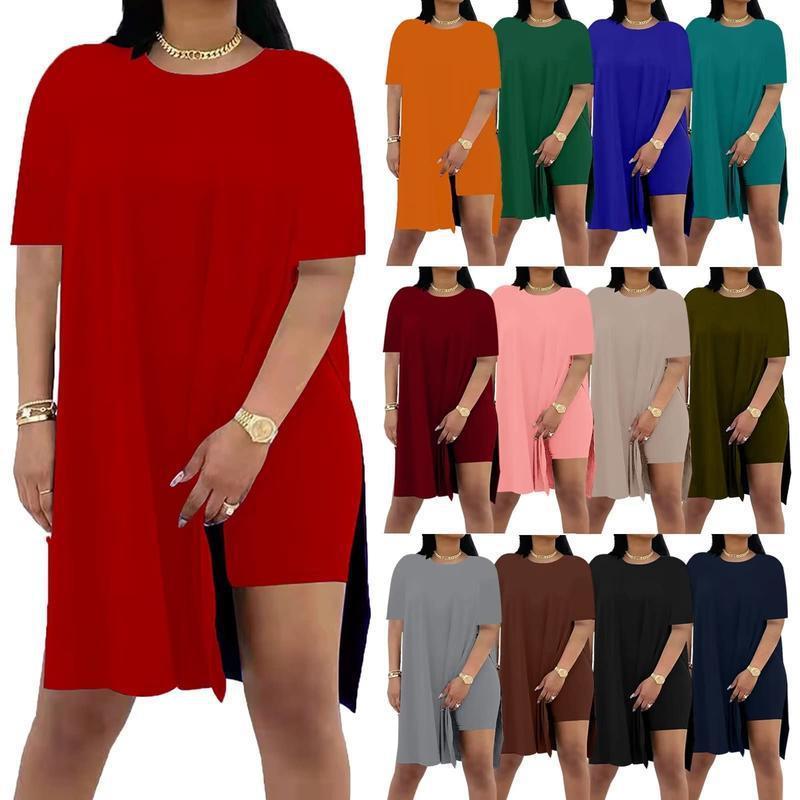 Summer Clothing List - ชุดเซ็ตเสื้อแขนสั้นกางเกงขาสั้นสำหรับผู้หญิง แฟชั่นฤดูร้อนสองชิ้น แบรนด์เสื้อผ้าข้ามพรมแดน ไม่มีแบรนด์ ปีที่วางจำหน่าย