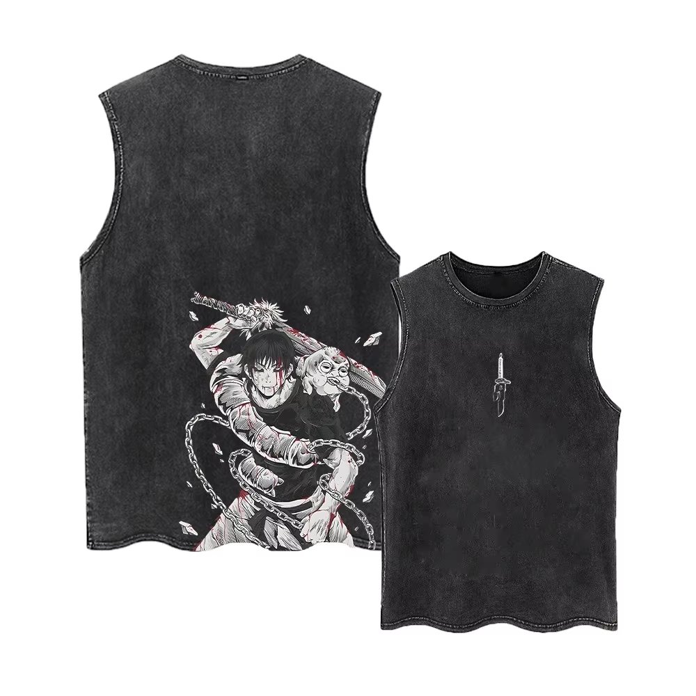 Summer Edit Clothing - เสื้อกล้ามลายอนิเมะ Jujutsu Kaisen รุ่นซัมเมอร์ 2026 สำหรับผู้ชายและผู้หญิง
