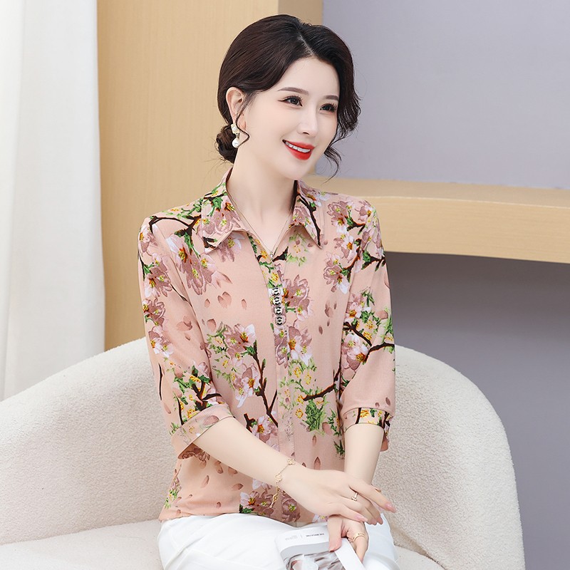 เสื้อเบลาส์แขนสั้นสำหรับผู้หญิ - Summer Clothing For 70 Year Old Woman บทวิจารณ์และราคา