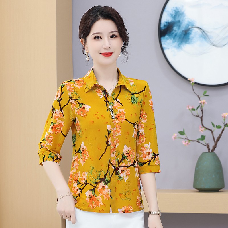 เสื้อเบลาส์แขนสั้นสำหรับผู้หญิ - Summer Clothing For 70 Year Old Woman บทวิจารณ์และราคา