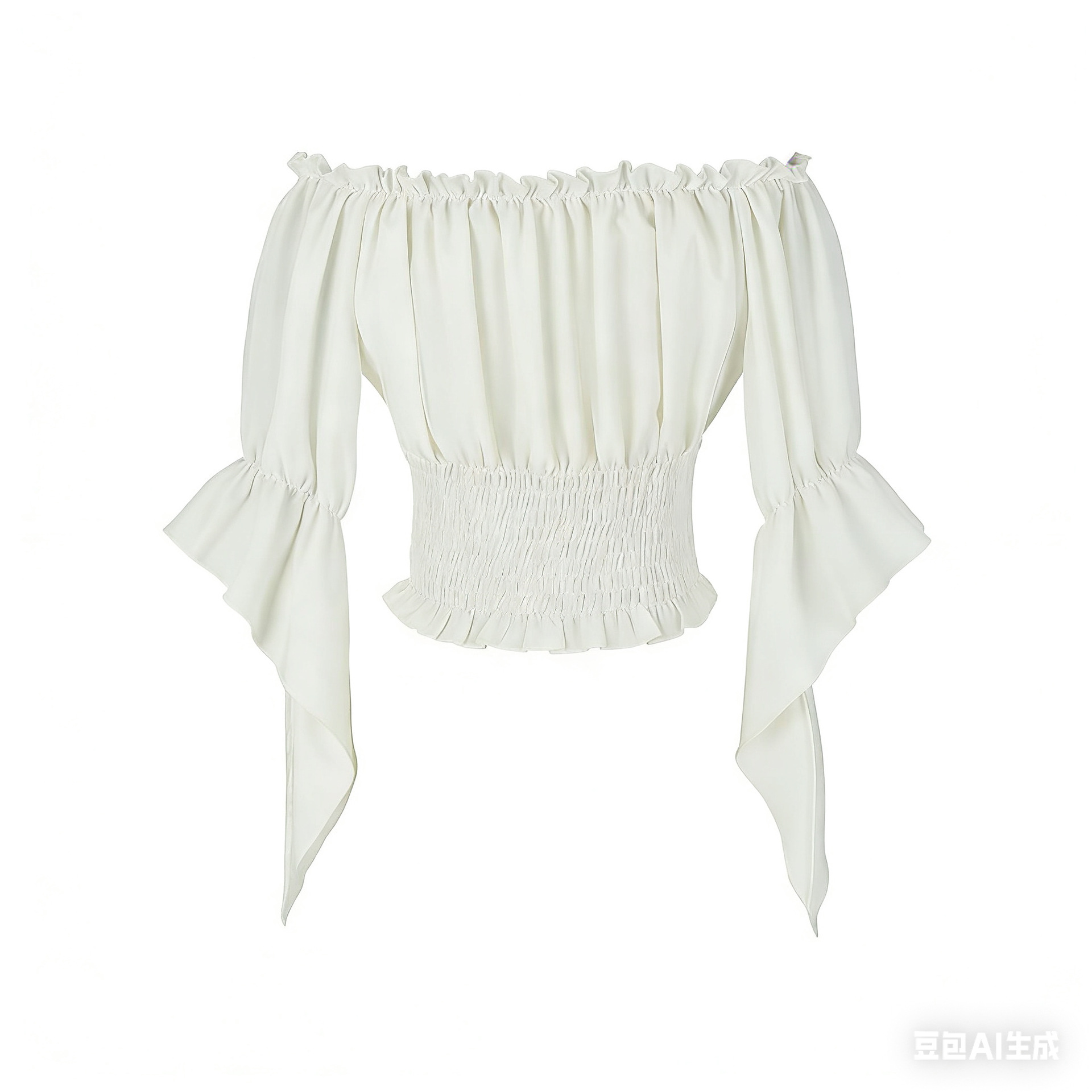 เสื้อผ้าสตรีสไตล์เรอเนซองส์ยุค - Off Shoulder Blouse บทวิจารณ์และราคา