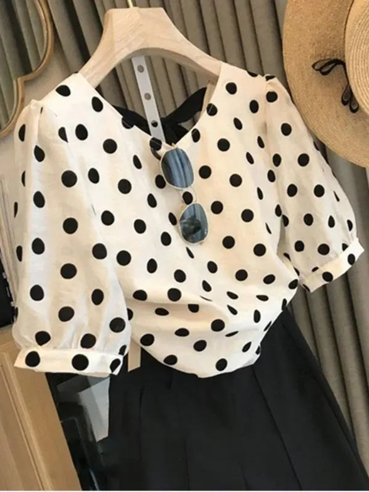 Polka Dot เสื้อผู้หญิงฤดูร้อน  - Summer Clothing Holiday บทวิจารณ์และราคา