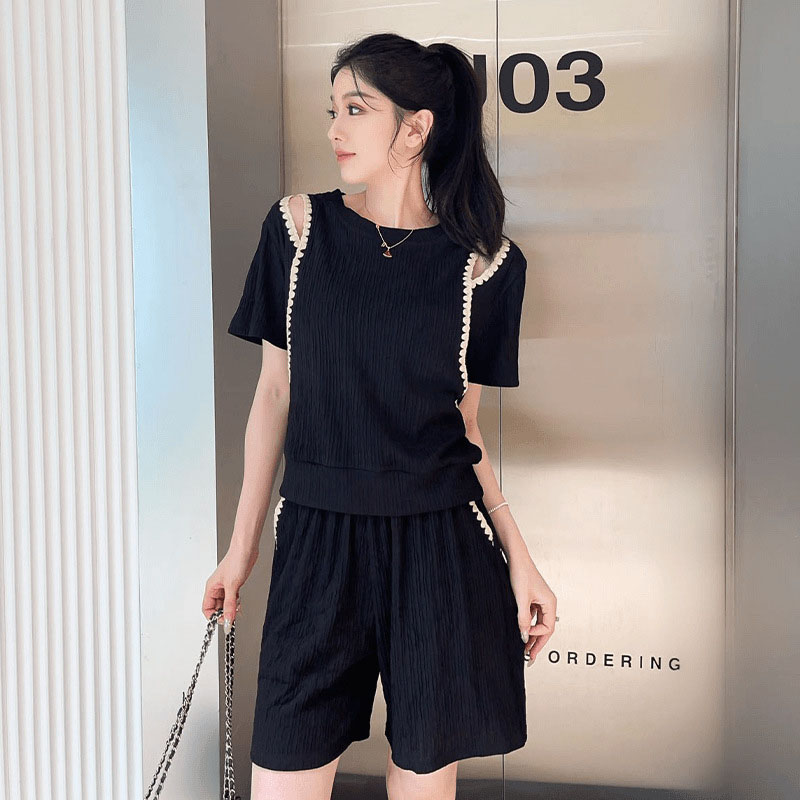 เกาหลีแฟชั่นปิดไหล่เสื้อยืด 2  - Off Shoulder Blouse บทวิจารณ์และราคา