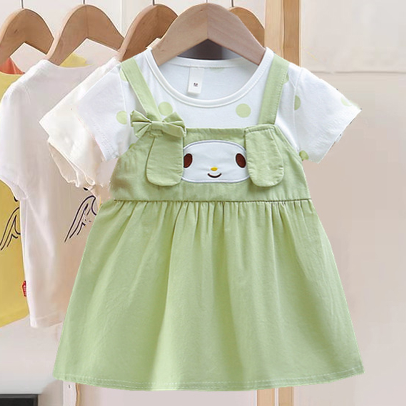 ใหม่ชุดเดรสเด็กผู้หญิงลายการ์ต - Summer Loving Kids Clothing บทวิจารณ์และราคา