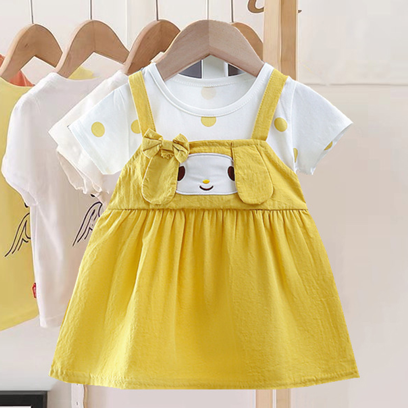ใหม่ชุดเดรสเด็กผู้หญิงลายการ์ต - Summer Loving Kids Clothing บทวิจารณ์และราคา