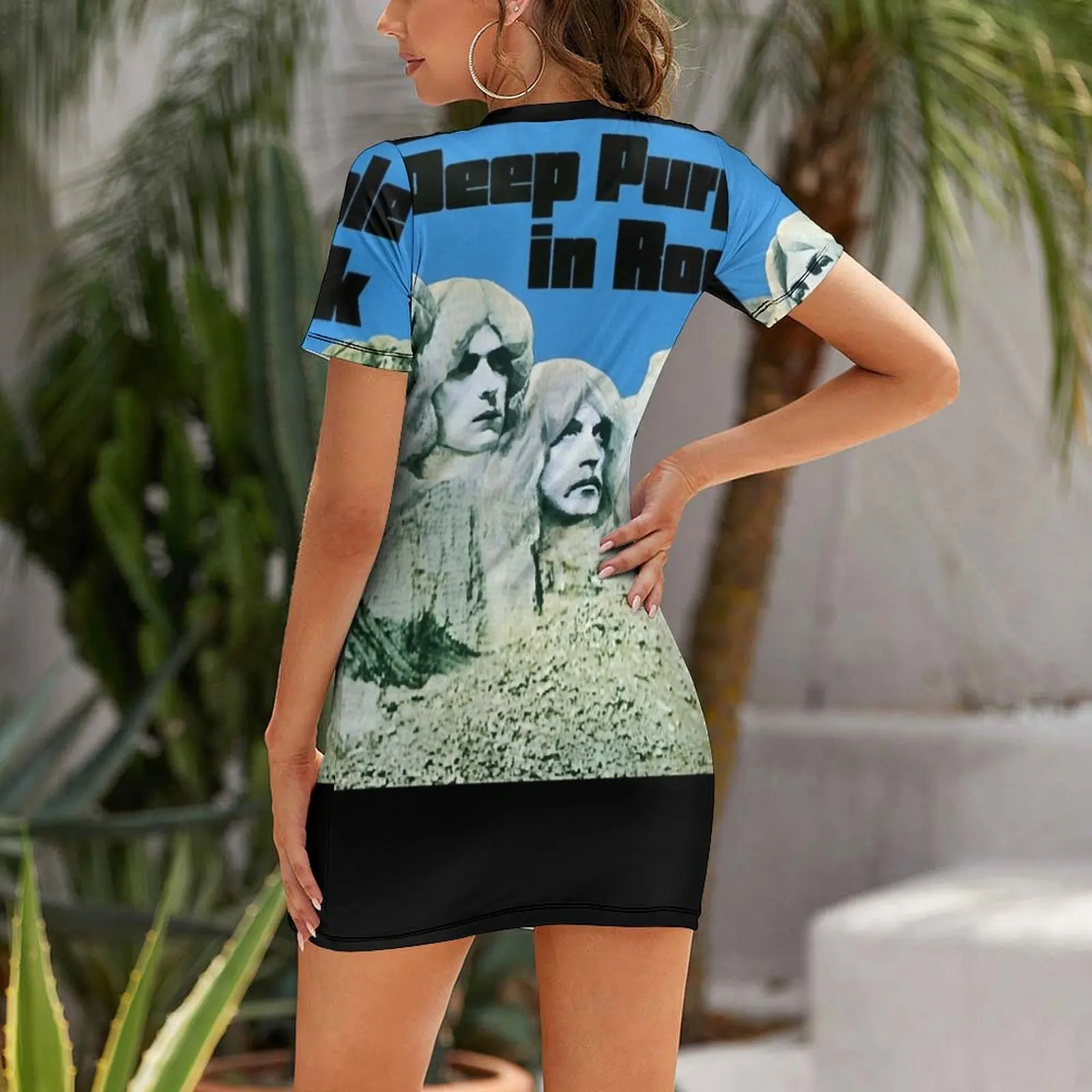ชุดเดรสแขนสั้นสีม่วงในร็อคเอสเ - Summer Clothing Essentials Women บทวิจารณ์และราคา