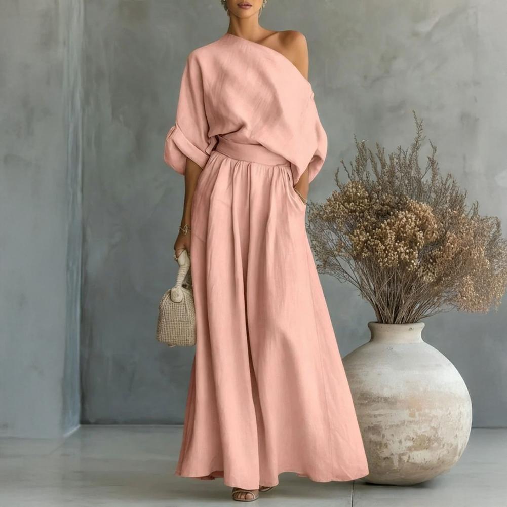 ชุดเสื้อและกางเกงผู้หญิง สไตล์ - Off Shoulder Blouse บทวิจารณ์และราคา