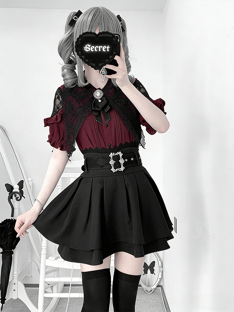 เสื้อเปิดไหล่สไตล์โกธิคและกระโ - Off Shoulder Blouse บทวิจารณ์และราคา