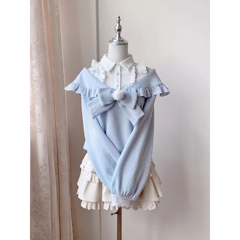 ชุดเซ็ต 2 ชิ้นสไตล์สาวหวานน่าร - Off Shoulder Blouse บทวิจารณ์และราคา