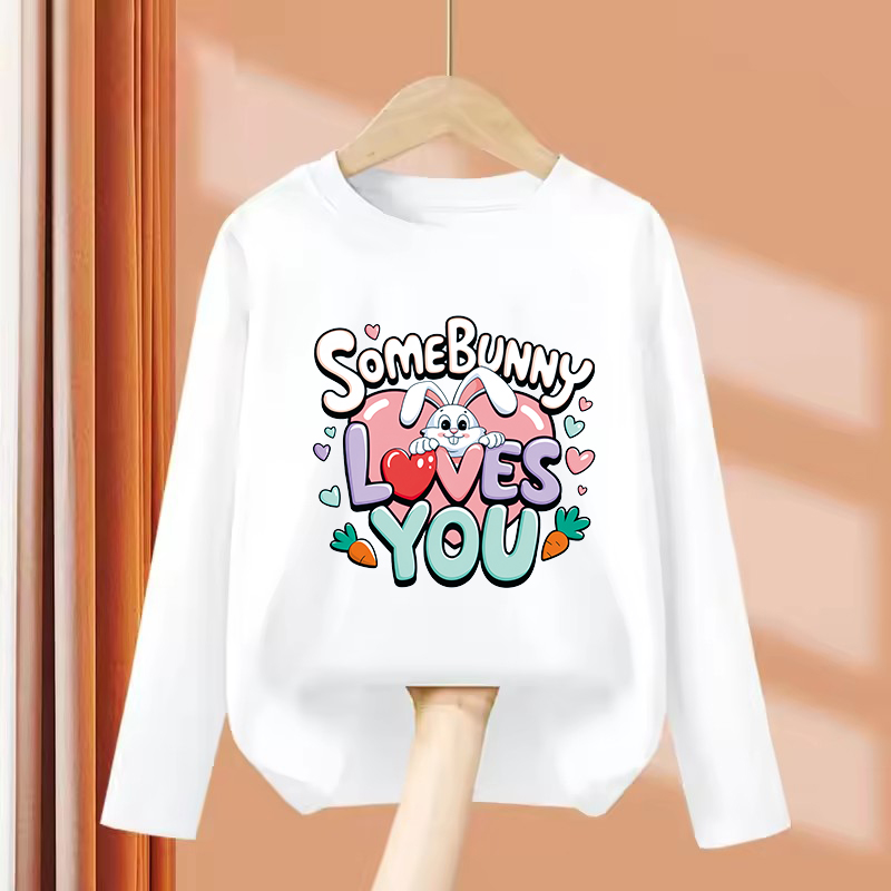 เสื้อยืดแขนยาวลายกระต่ายน่ารัก - Summer Loving Kids Clothing บทวิจารณ์และราคา