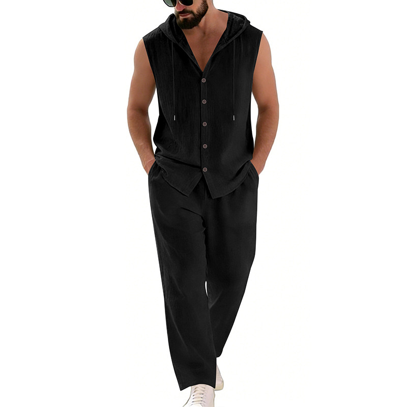 ชุดลำลองผ้าลินินสำหรับผู้ชาย เ - Summer Clothing Men บทวิจารณ์และราคา