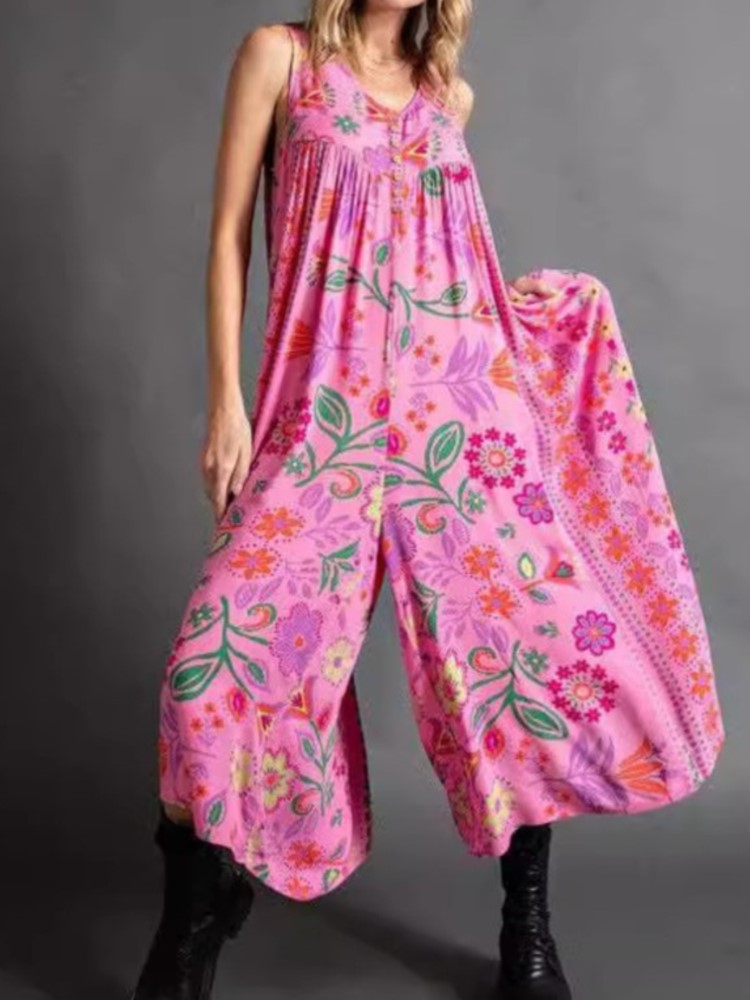 แฟชั่นพิมพ์Jumpsuitสําหรับผู้ห - Summer Clothing Holiday บทวิจารณ์และราคา