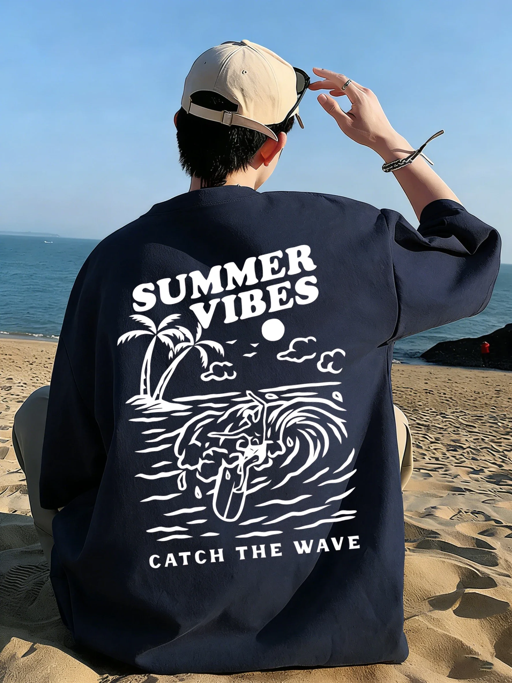 เสื้อยืด Summer Vibes Catch Th - Summer Clothing Vibes บทวิจารณ์และราคา