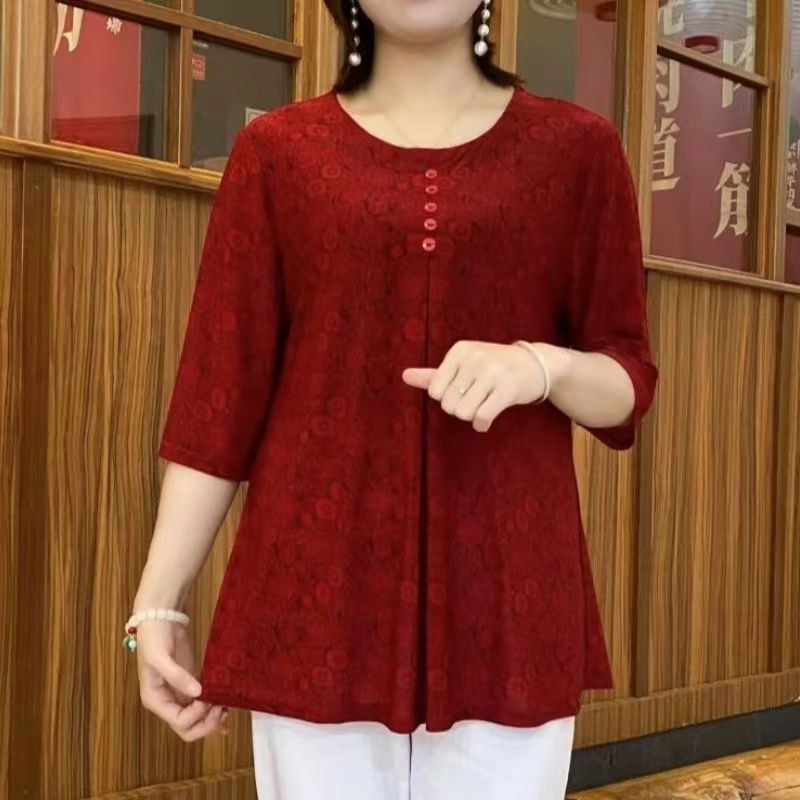 เสื้อยืดพิมพ์ลายวินเทจเสื้อสวม - Summer Clothing For 70 Year Old Woman บทวิจารณ์และราคา