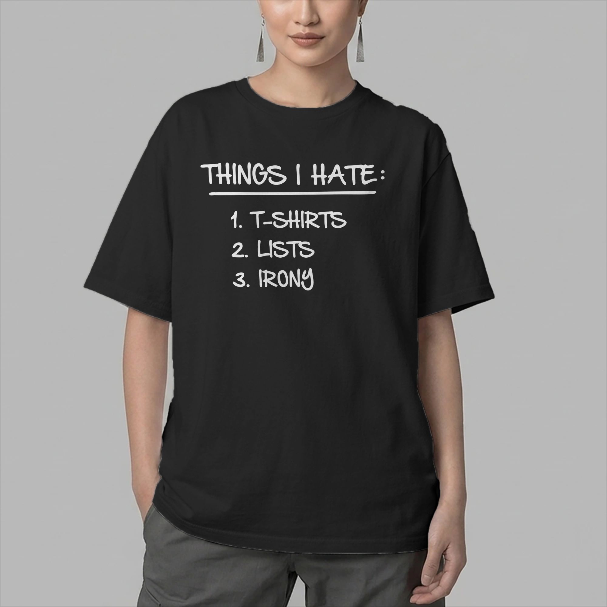 เสื้อยืดลายข้อความ 